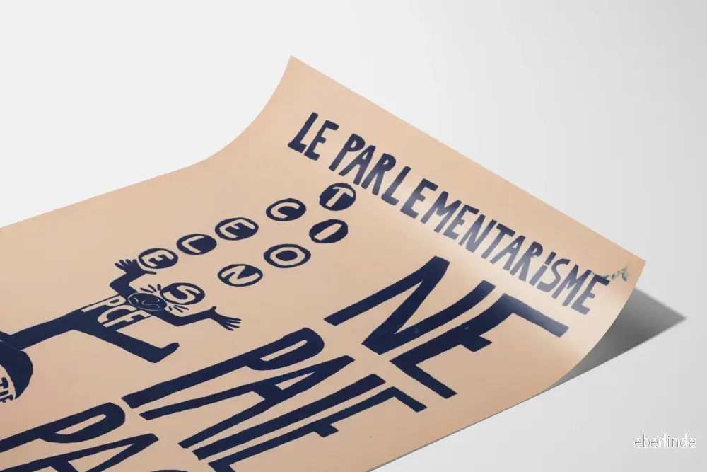 Poster Parlamentarism Betalar Inte - Politisk Väggdekoration - Bild 3