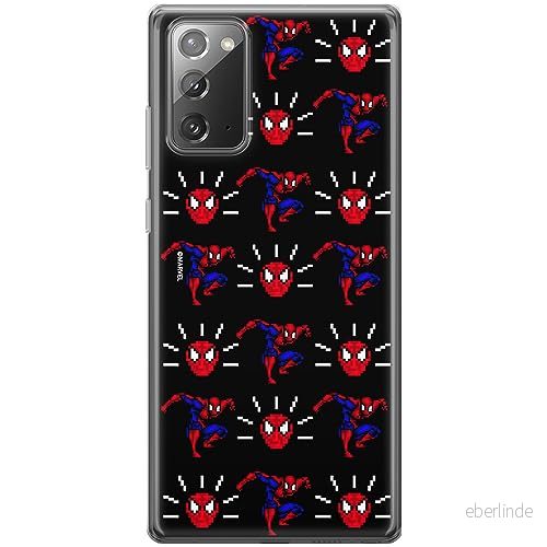 ERT GROUP mobiltelefonfodral för Samsung GALAXY NOTE 20 originalt och officiellt licensierat Marvel mönster Spider Man 025 anpassad till formen på mobiltelefonen, fodral tillverkad av TPU plast 5905795001766