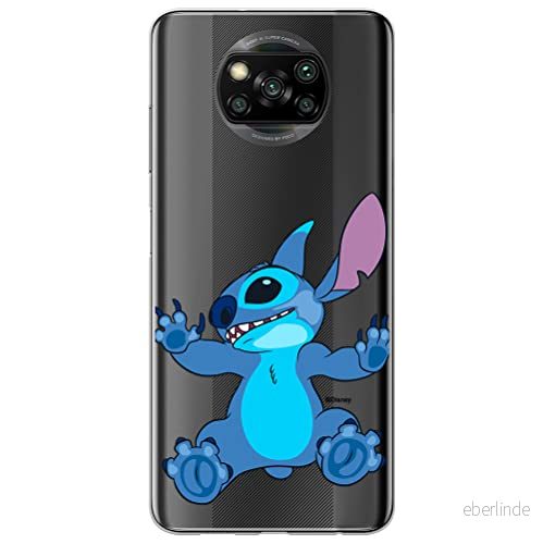 ERT GROUP mobiltelefonfodral för Xiaomi POCOPHONE X3 originalt och officiellt licensierat Disney mönster Stitch 021 optimalt anpassad till formen på mobiltelefonen, gedeeltelijk transparant 5905131245328