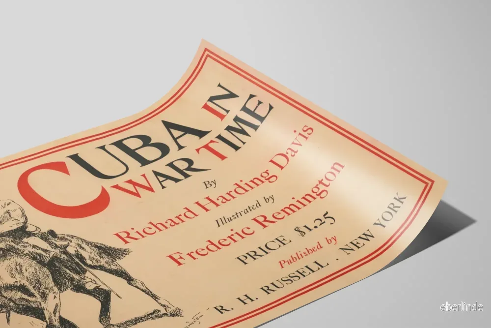 Dekorativ poster Cuba i krigstid av Frederic Remington - Bild 2