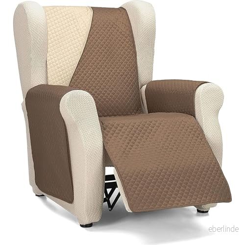 ECOMMERC3 Överdrag 1 sits fåtölj/avkoppling Maximal komfort och komplett passform för fåtölj avkopplande fåtölj, beige/brun 8435767354707