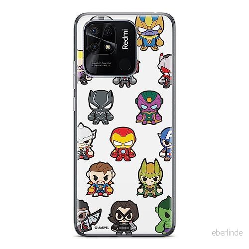 ERT GROUP mobiltelefonfodral för Xiaomi REDMI 10C originalt och officiellt licensierat Marvel mönster Avengers 025 optimalt anpassad till formen på mobiltelefonen, fodral tillverkad av TPU plast 5905511547424