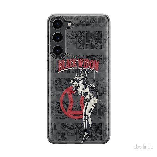 ERT GROUP mobiltelefonfodral för Samsung S23 PLUS originalt och officiellt licensierat Marvel mönster Black Widow 006 optimalt anpassad till formen på mobiltelefonen, fodral tillverkad av TPU plast 5905511438609