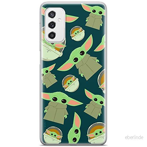 ERT GROUP mobiltelefonfodral för Samsung M52 5G originalt och officiellt licensierat Star Wars mönster Baby Yoda 006 optimalt anpassad till formen på mobiltelefonen, fodral tillverkad av TPU plast 5904805491139