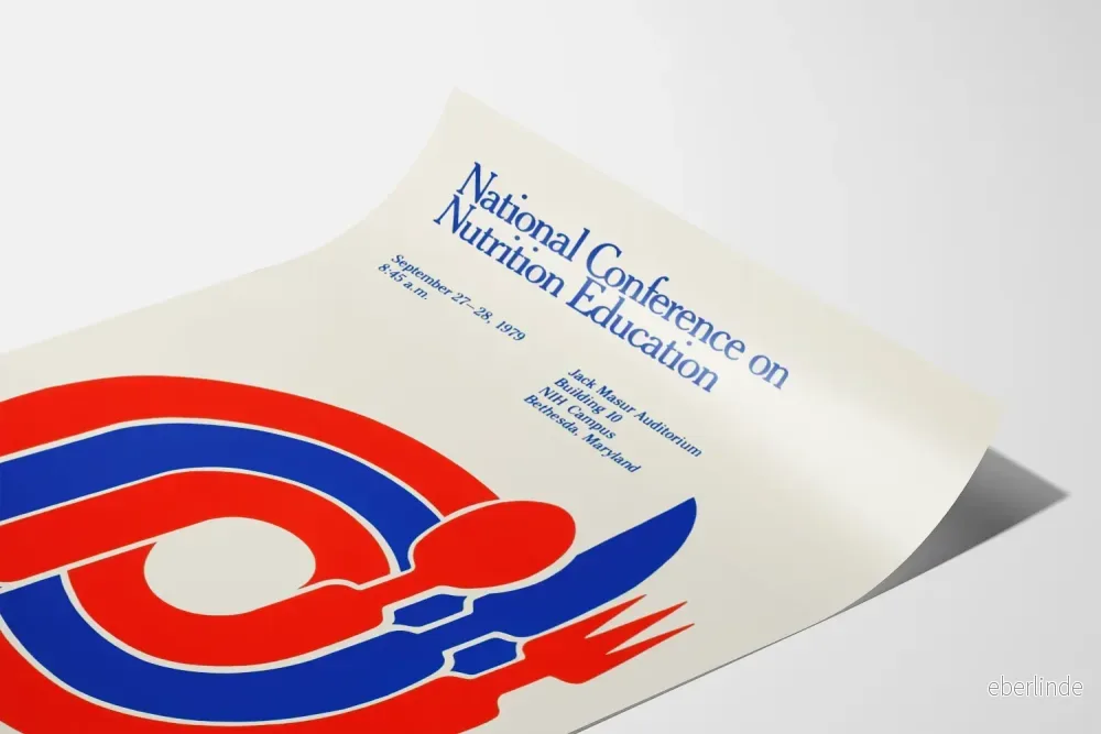 Vintageposter för Nationell konferens om näringsutbildning 1979 - Bild 3