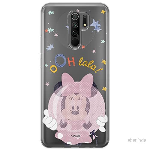 ERT GROUP mobiltelefonfodral för Xiaomi REDMI 9 originalt och officiellt licensierat Disney mönster Minnie 046 optimalt anpassad till formen på mobiltelefonen, gedeeltelijk transparant 5903040287569
