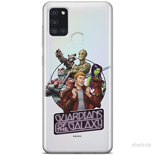 ERT GROUP mobiltelefonfodral för Samsung A21s originalt och officiellt licensierat Marvel mönster Guardians of the Galaxy 009 optimalt anpassad till formen på mobiltelefonen, gedeeltelijk transparant 5903040258040