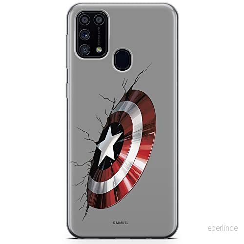 ERT GROUP mobiltelefonfodral för Samsung M31 originalt och officiellt licensierat Marvel mönster Captain America 023 optimalt anpassad till formen på mobiltelefonen, fodral tillverkad av TPU plast 5904805477355