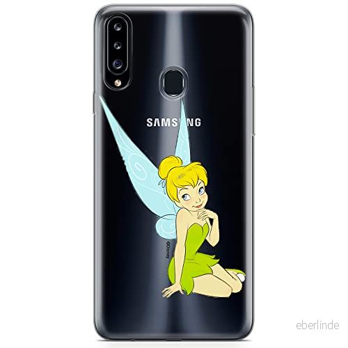 ERT GROUP mobiltelefonfodral för Samsung A20S originalt och officiellt licensierat Disney mönster Tinker Bell 005 optimalt anpassad till formen på mobiltelefonen, gedeeltelijk transparant 5905131132628