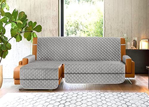 Biancheriaweb Sofföverdrag Halvö Anti-kvarn Halksäker Täckt Imperial Grå 190 Höger 8056710998153