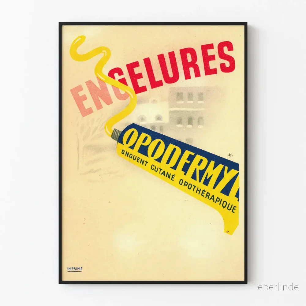 Vintageposter Opodermyl Hudsalva