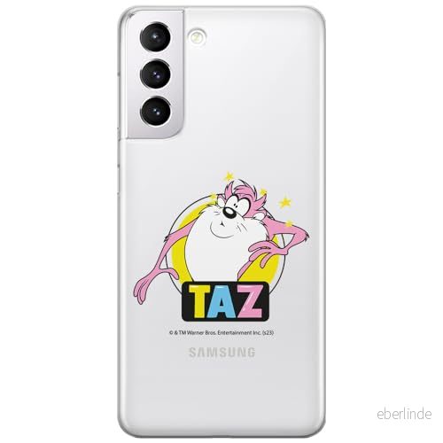 ERT GROUP mobiltelefonfodral för Samsung S21 originalt och officiellt licensierat Looney Tunes mönster Tasmanian 007 optimalt anpassad till formen på mobiltelefonen, gedeeltelijk transparant 5905795137076