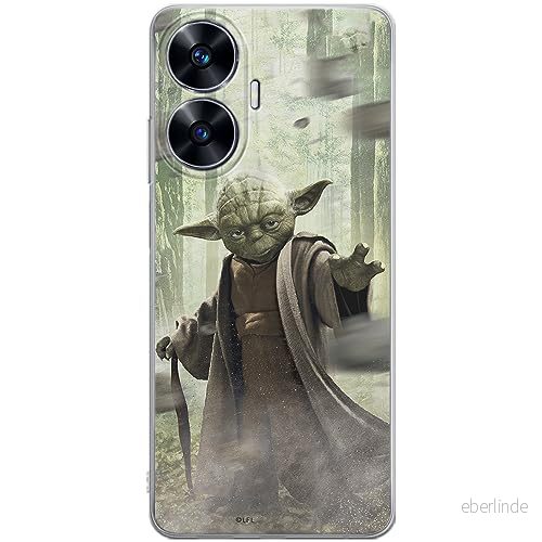 ERT GROUP mobiltelefonfodral för Realme C55 originalt och officiellt licensierat Star Wars mönster Yoda 002 optimalt anpassad till formen på mobiltelefonen, fodral tillverkad av TPU plast 5905511875046