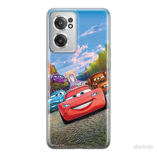 ERT GROUP mobiltelefonfodral för Oneplus NORD CE 2 originalt och officiellt licensierat Disney mönster Cars 001 optimalt anpassad till formen på mobiltelefonen, fodral tillverkad av TPU plast 5905511284336