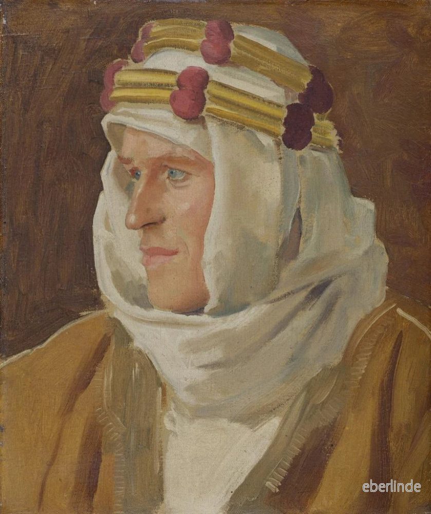 Målning Colonel Thomas Edward Lawrence - Augustus John - Bild 2