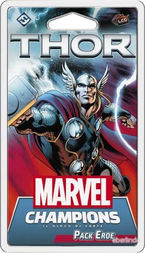 Asmodee Marvel Champions Kortspelet: Thor Expansion, hjältepaket, italiensk utgåva 3558380069867