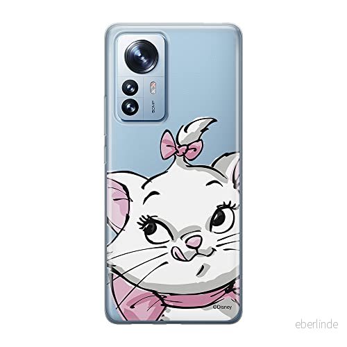 ERT GROUP mobiltelefonfodral för Xiaomi 12 / 12X originalt och officiellt licensierat Disney mönster Marie 001 optimalt anpassad till formen på mobiltelefonen, gedeeltelijk transparant 5905511479961
