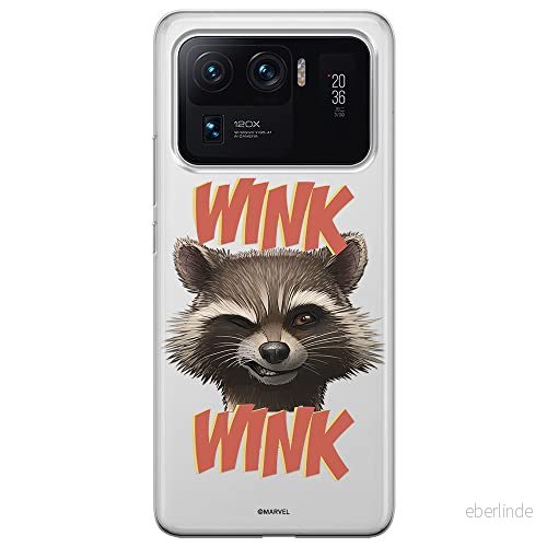 ERT GROUP mobiltelefonfodral för Xiaomi MI 11 ULTRA originalt och officiellt licensierat Marvel mönster Rocket 003 optimalt anpassad till formen på mobiltelefonen, gedeeltelijk transparant 5903932710168