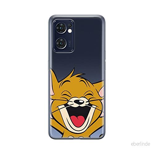 ERT GROUP mobiltelefonfodral för Oppo RENO 7 5G originalt och officiellt licensierat Tom & Jerry mönster 003 optimalt anpassad till formen på mobiltelefonen, gedeeltelijk transparant 5905511310837