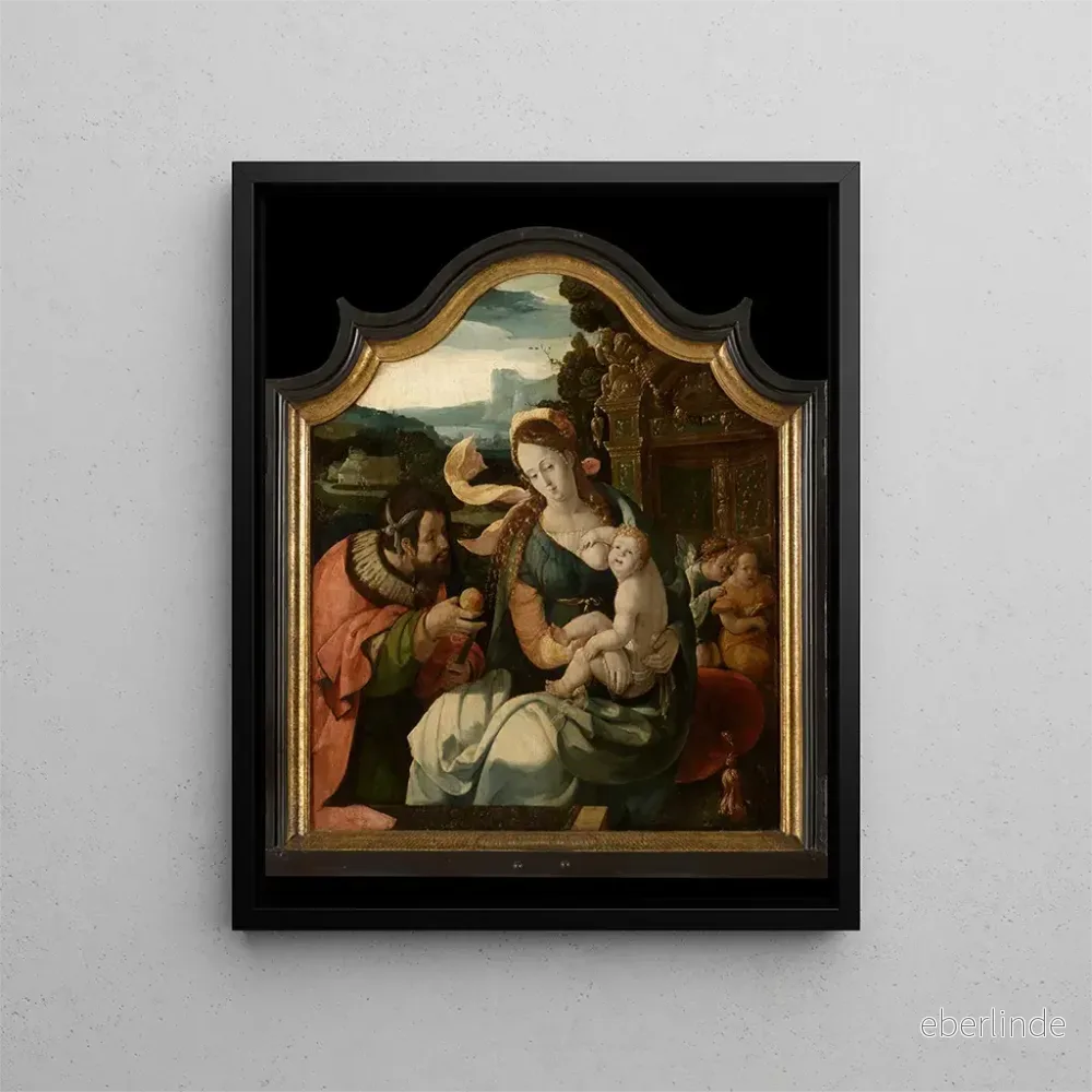 Målning La Sainte Famille - Aertgen Claesz van Leyden | Konsttryck