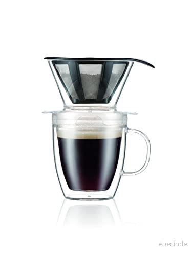 bodum Pour Over K11872 10SA Mugg med filter, Flerfärgad, 300 ml 699965446864