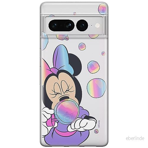 ERT GROUP mobiltelefonfodral för Google PIXEL 7 PRO originalt och officiellt licensierat Disney mönster Minnie 052 optimalt anpassad till formen på mobiltelefonen, gedeeltelijk transparant 5905795163075