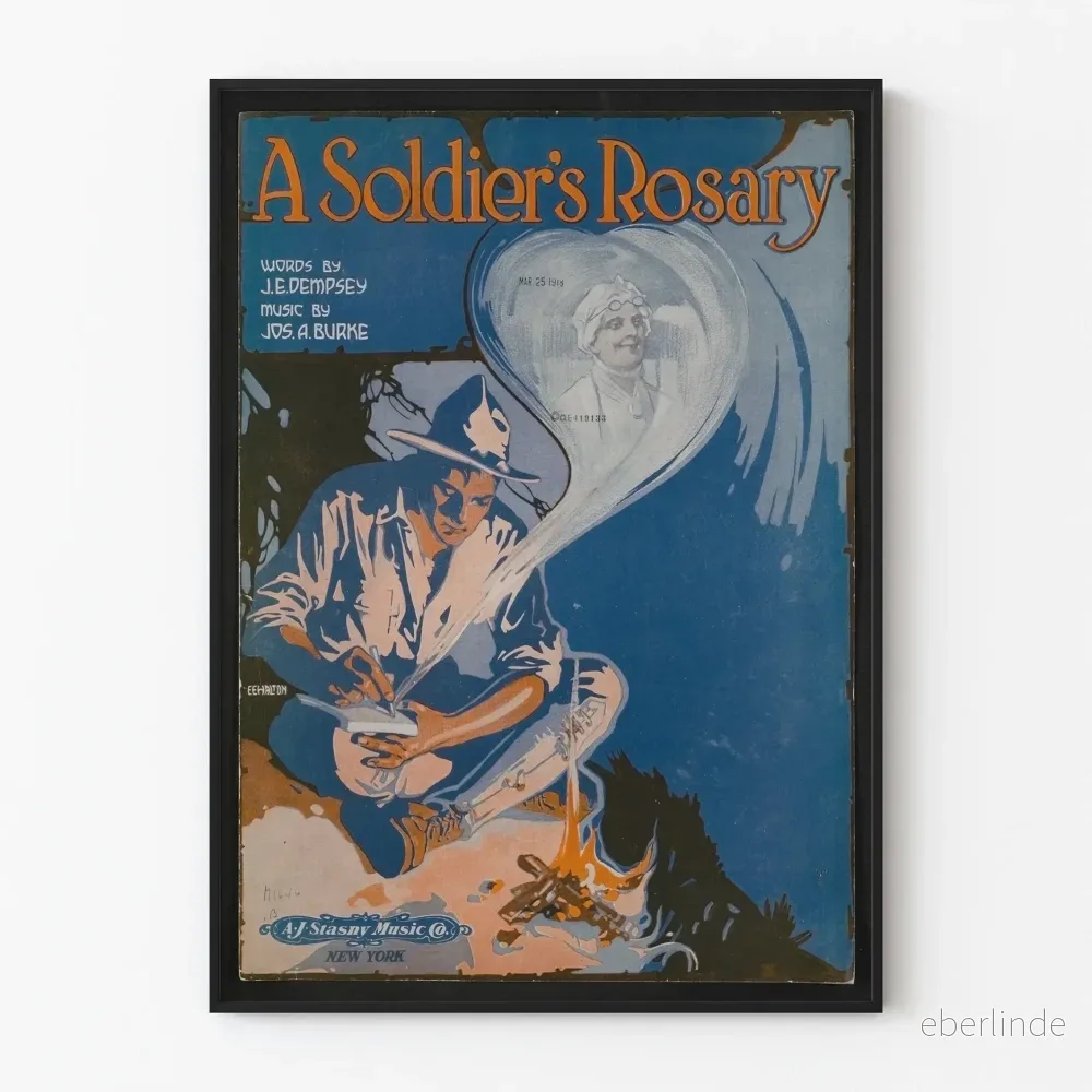Vintageposter A Soldier’s Rosary – Retro militär väggdekoration Vintageposter A Soldier’s Rosary – Retro militär väggdekoration