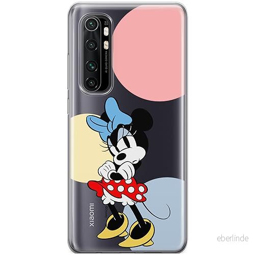 ERT GROUP mobiltelefonfodral för Xiaomi MI NOTE 10 Lite originalt och officiellt licensierat Disney mönster Minnie 078 optimalt anpassad till formen på mobiltelefonen, gedeeltelijk transparant 5905795029661