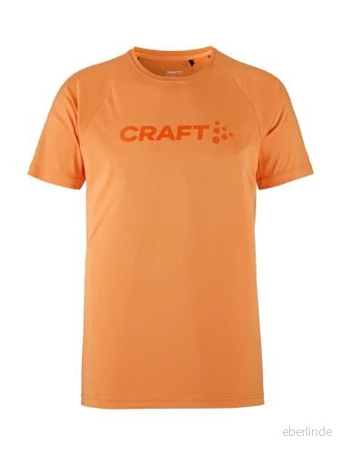 Craft CORE Essence Logo Tee Sportskjorta herr 3XL Sour Activewear för män av återvunnen polyester böjda sidosömmar Quick Dry T shirt funktionell skjorta 7318574065732
