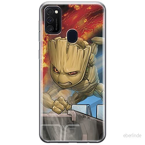 ERT GROUP mobiltelefonfodral för Samsung M21 originalt och officiellt licensierat Marvel mönster Groot 003 optimalt anpassad till formen på mobiltelefonen, fodral tillverkad av TPU plast 5903537836515