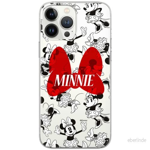 ERT GROUP mobiltelefonfodral för Huawei P30 Lite originalt och officiellt licensierat Disney mönster Minnie 048 Vit optimalt anpassad till formen på mobiltelefonen, gedeeltelijk transparant 5902980424430