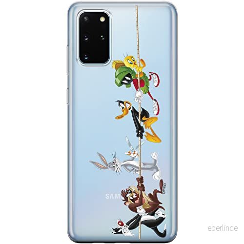 ERT GROUP mobiltelefonfodral för Samsung S20 PLUS / S11 originalt och officiellt licensierat Looney Tunes mönster 009 Vit optimalt anpassad till formen på mobiltelefonen, gedeeltelijk transparant 5903537537030