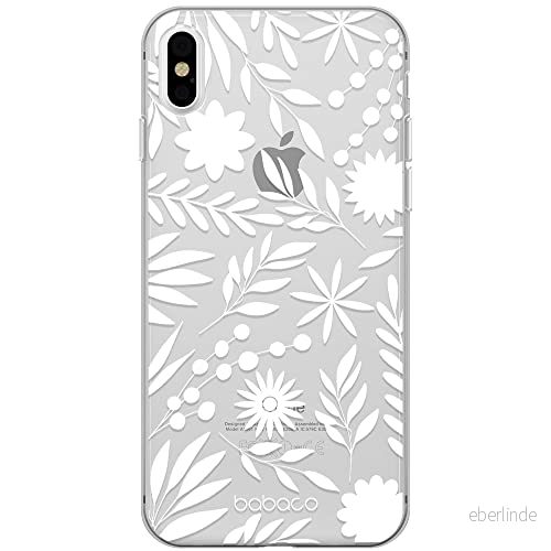 ERT GROUP mobiltelefonfodral för Iphone XS Max originalt och officiellt licensierat Babaco mönster Flowers 023 optimalt anpassad till formen på mobiltelefonen, gedeeltelijk transparant 5904805805578