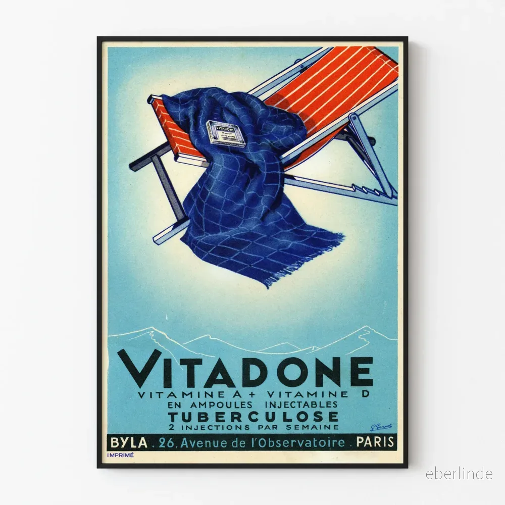 Vintageposter Vitadone vitamin A + D väggdekoration Vintageposter Vitadone vitamin A + D väggdekoration