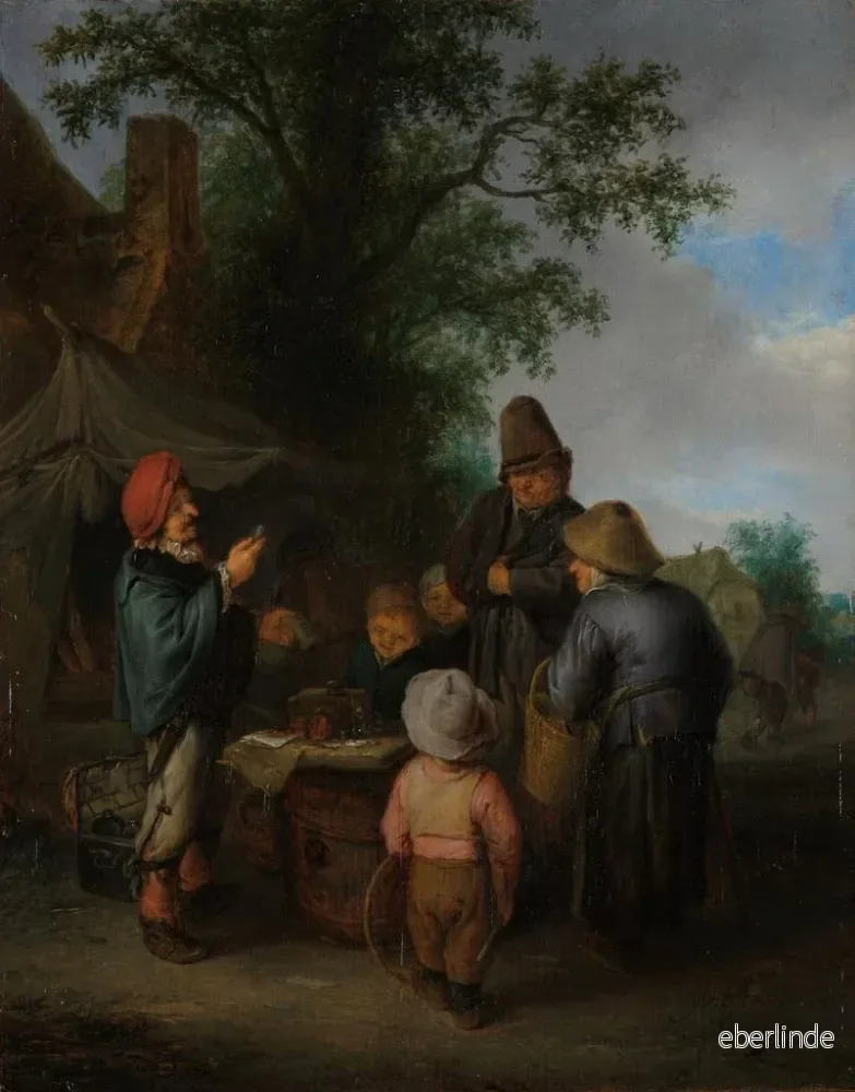 Målning Le Charlatan - Adriaen van Ostade | Konsttryck - Bild 2