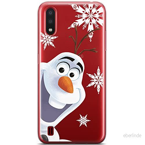 ERT GROUP mobiltelefonfodral för Samsung A01 originalt och officiellt licensierat Disney mönster Olaf 002 optimalt anpassad till formen på mobiltelefonen, gedeeltelijk transparant 5904805425660