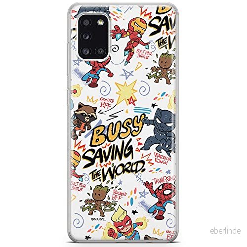 ERT GROUP mobiltelefonfodral för Samsung A31 originalt och officiellt licensierat Marvel mönster Avengers 026 optimalt anpassad till formen på mobiltelefonen, fodral tillverkad av TPU plast 5904805198021