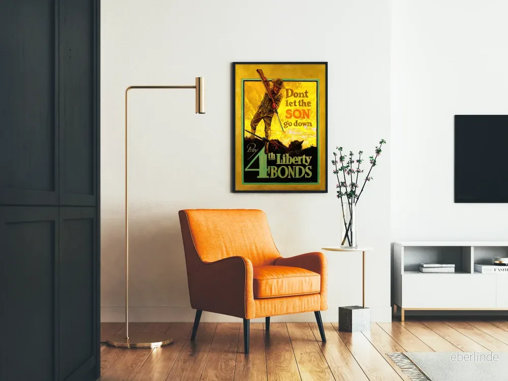 Vintage militär poster för fjärde Liberty Bonds - Bild 2
