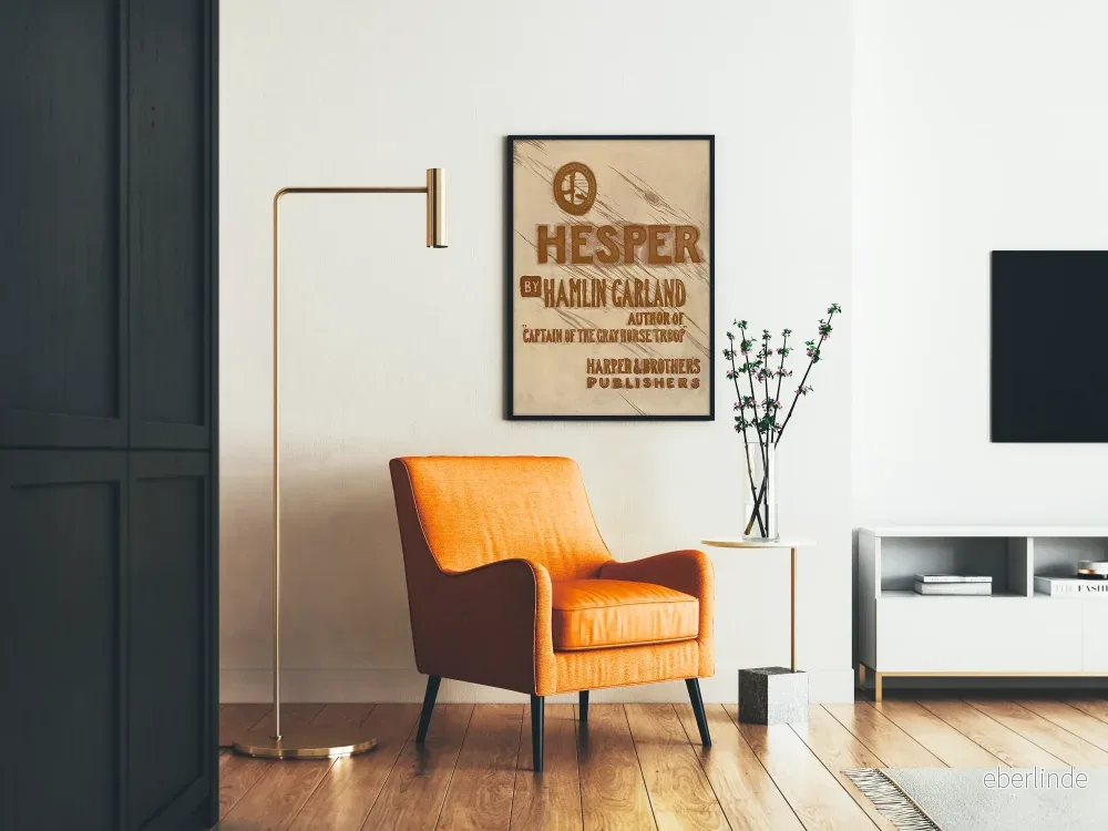 Vintageposter HESPER av Hamlin Garland - Litterär väggdekoration - Bild 2