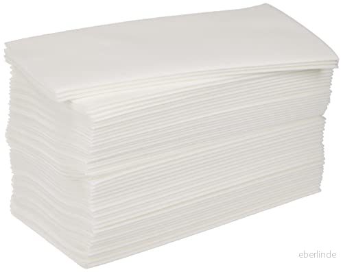 Alvotex CHIC Airlaid 50 servetter, 1/8 veck tygliknande, högkvalitativ engångsservett, 39 x 40 cm, vit 3830017654708