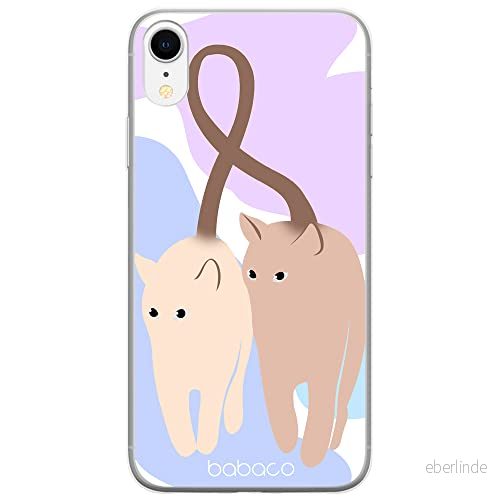 ERT GROUP mobiltelefonfodral för Iphone XR originalt och officiellt licensierat Babaco mönster Cats 013 optimalt anpassad till formen på mobiltelefonen, fodral tillverkad av TPU plast 5905131107848
