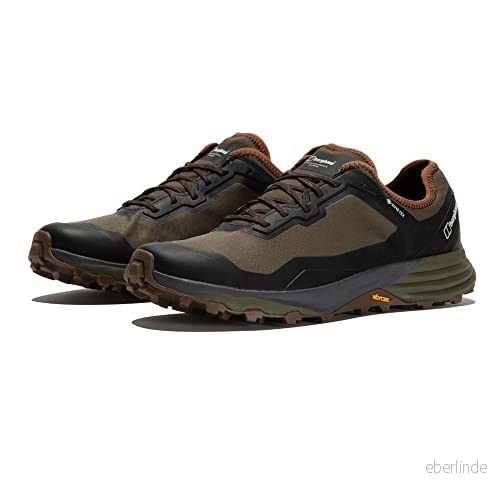 Berghaus VC22 Multisport Gore-Tex Vattentäta Mid Walking Trail Vandringsskor - Vibram - Mörkbrun/Mörkgrön 5054773589861