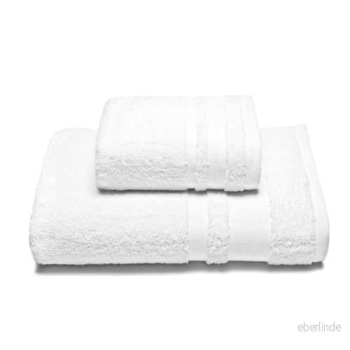 Caleffi Soft Handduk med gäst, Bomull, Vit, Standard, 1000516, 8053734003801
