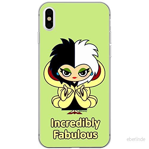 ERT GROUP mobiltelefonfodral för Iphone XS Max originalt och officiellt licensierat Disney mönster Cruella 006 optimalt anpassad till formen på mobiltelefonen, fodral tillverkad av TPU plast 5905131489371