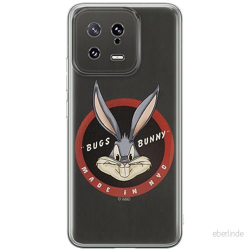 ERT GROUP mobiltelefonfodral för Xiaomi 13 originalt och officiellt licensierat Looney Tunes mönster Bugs 006 optimalt anpassad till formen på mobiltelefonen, fodral tillverkad av TPU plast 5905511899523