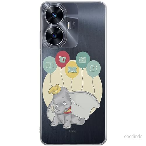 ERT GROUP mobiltelefonfodral för Realme C55 originalt och officiellt licensierat Disney mönster Dumbo 003 optimalt anpassad till formen på mobiltelefonen, gedeeltelijk transparant 5905511859367