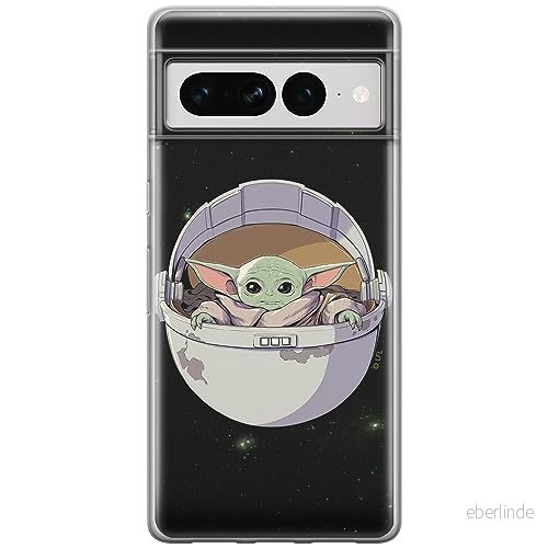 ERT GROUP mobiltelefonfodral för Google PIXEL 7 PRO originalt och officiellt licensierat Star Wars mönster Baby Yoda 026 optimalt anpassad till formen på mobiltelefonen, fodral tillverkad av TPU plast 5905795169190
