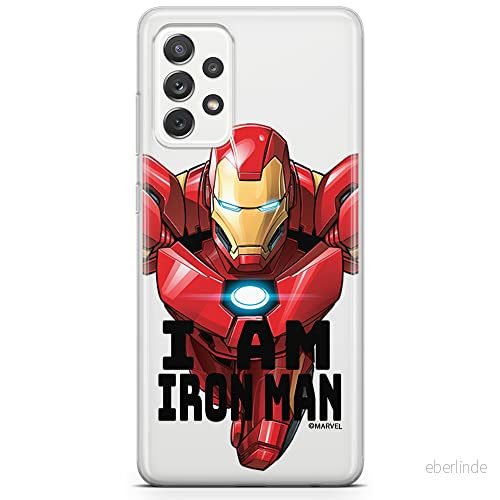 ERT GROUP mobiltelefonfodral för Samsung A73 5G originalt och officiellt licensierat Marvel mönster Iron Man 029 optimalt anpassad till formen på mobiltelefonen, gedeeltelijk transparant 5904805519277