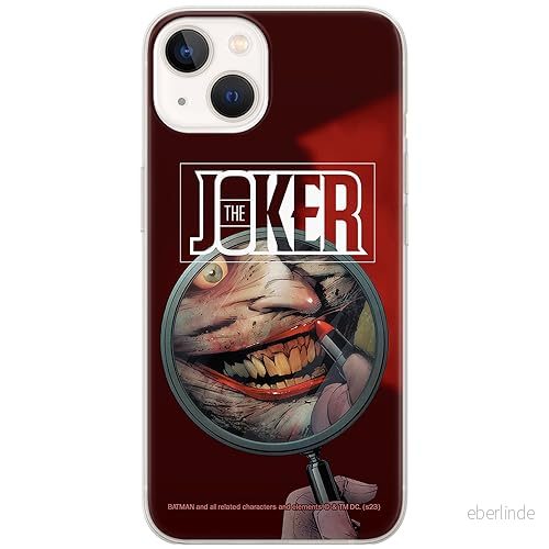 ERT GROUP mobiltelefonfodral för Iphone 13 originalt och officiellt licensierat DC mönster Joker 022 optimalt anpassad till formen på mobiltelefonen, fodral tillverkad av TPU plast 5905795056506