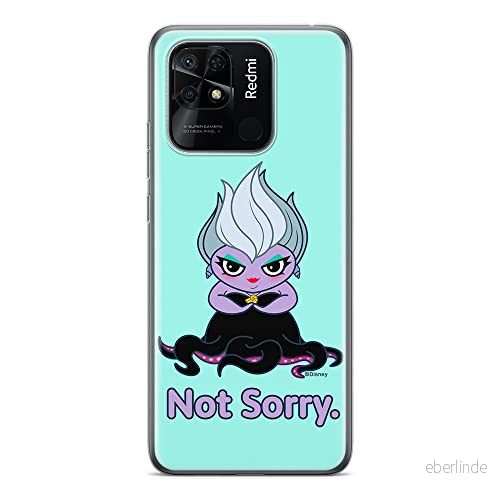 ERT GROUP mobiltelefonfodral för Xiaomi REDMI 10C originalt och officiellt licensierat Disney mönster Ursula 004 optimalt anpassad till formen på mobiltelefonen, fodral tillverkad av TPU plast 5905511551636